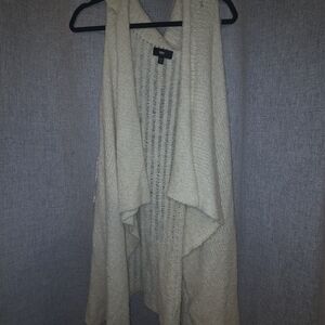 Mossimo Supply Co. Cream Open-Front Cardigan